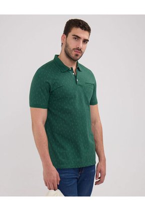 Polo Para Hombre Cuello Tejido Con Bolsillo Color Verde Marca Patprimo #44112642