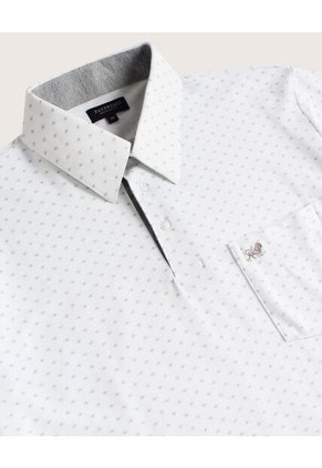 Polo  Para Hombre Cuello Maquina Con Bolsillo Color Blanco Marca Patprimo #44110981
