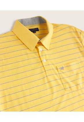 Polo Para Hombre Cuello Maquina Con Bolsillo Color Amarillo  Marca Patprimo #44111106