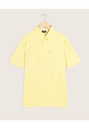 Polo Para Hombre Cuello Maquina Con Bolsillo Color Amarillo  Marca Patprimo #44111106