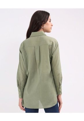 Camisa Para Mujer Manga Larga Color Verde  Marca Patprimo #30010649
