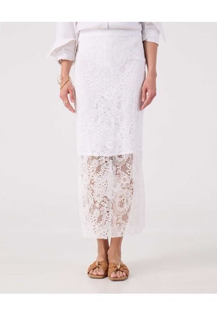 Falda Para Mujer Medio Color Blanco Marca Patprimo #30140416