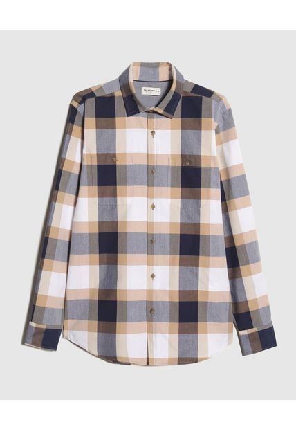 Camisa Para Hombre Manga Larga Con Bolsillo Color Azul  Marca Patprimo #44013046