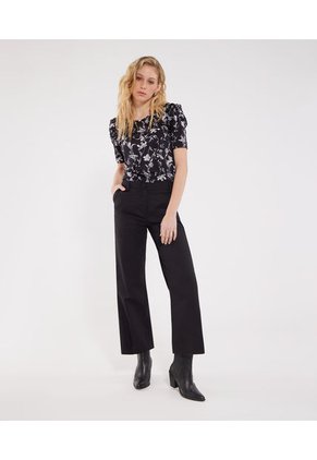 Camiseta Para Mujer Manga Corta Color Negro Marca Patprimo #30093341