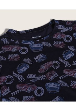 Pijama Para Niño M/C P/C Color Azul  Marca Patprimo #66040048