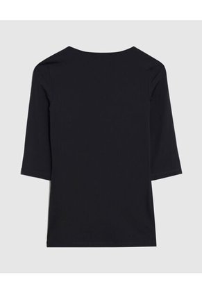 Camiseta Para Mujer Manga 3/4 Cuello Redondo Color Negro Marca Patprimo #30097785