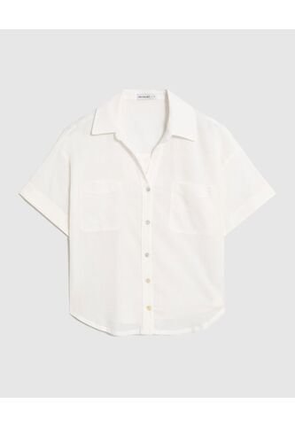 Camisa  Para Mujer Manga Corta Color Blanco Marca Patprimo #30017796 Patprimo