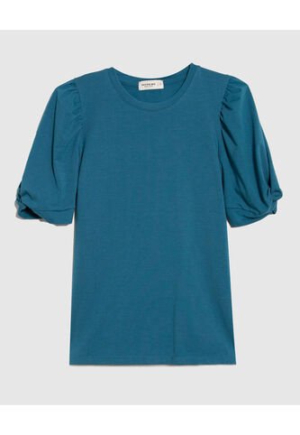 Camiseta Para Mujer Manga Corta Color Azul  Marca Patprimo #30093657 Patprimo