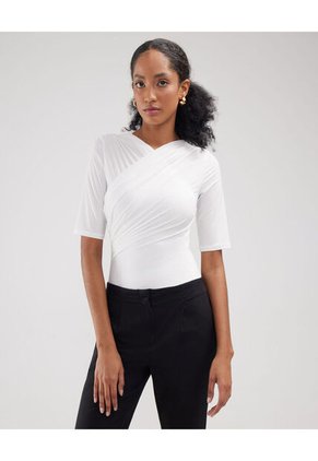 Body Para Mujer Manga Corta Color Blanco Marca Patprimo #30200005