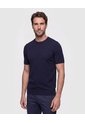 Camiseta Tejida Unicolor  Para Hombre Azul Patprimo de Patprimo