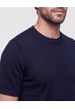 Camiseta Tejida Unicolor  Para Hombre Azul Patprimo de Patprimo
