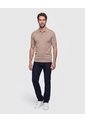 Polo Tejida Unicolor  Para Hombre Crudo Patprimo de Patprimo