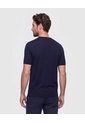 Camiseta Tejida Unicolor  Para Hombre Azul Patprimo de Patprimo