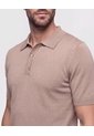 Polo Tejida Unicolor  Para Hombre Crudo Patprimo de Patprimo
