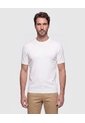Camiseta Tejida Unicolor  Para Hombre Crema Patprimo de Patprimo