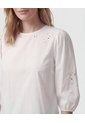 Blusa Manga 3/4 Bordada  Para Mujer Crudo Patprimo de Patprimo