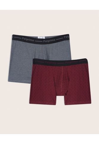 Boxer X2 Para Hombre Fleat Seamer Medio Color Surtido Marca Patprimo #44410001 Patprimo