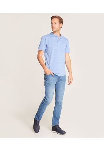 Polo Para Hombre Cuello Tejido Con Bolsillo Color Azul  Marca Patprimo #44110817 Patprimo