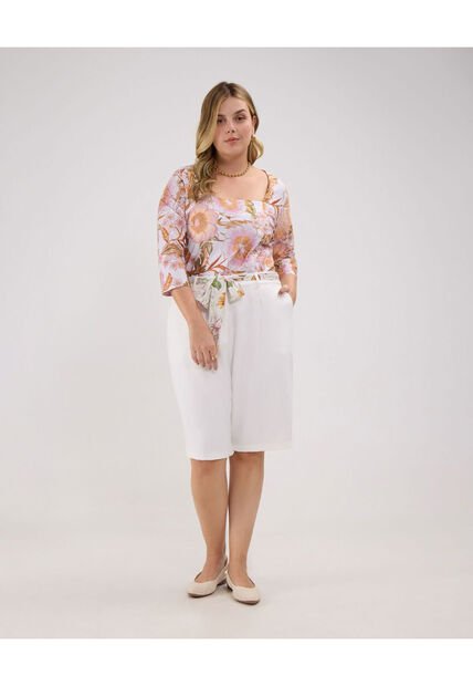 Bermuda Para Mujer  Color Blanco Marca Patprimo #14100132