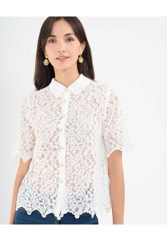 Camisa Para Mujer Manga Corta Color Blanco Marca Patprimo #30010666 Patprimo