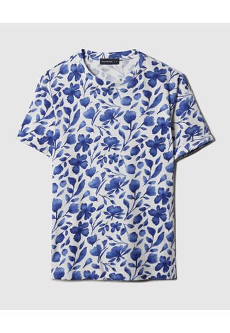 Camiseta Para Mujer Manga Corta Cuello Redondo Color Azul  Marca Patprimo #30093671 Patprimo