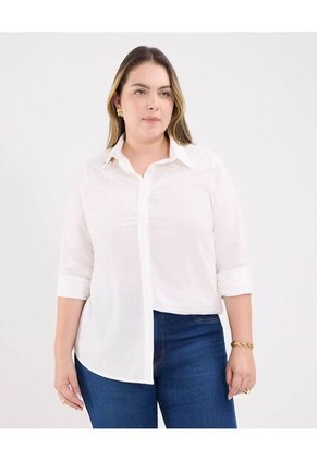 Camisa Para Mujer Manga Larga Color Crema Marca Patprimo #14010197
