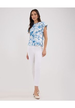 Camiseta Para Mujer Manga Sisa Color Blanco Marca Patprimo #30093607