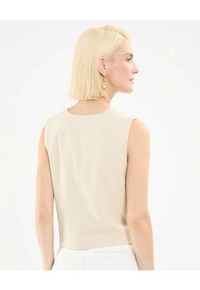 Chaleco Para Mujer Color Beige Marca Patprimo #30250034