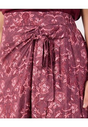Falda Para Mujer Largo Color Vino Marca Patprimo #14140063