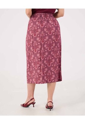 Falda Para Mujer Largo Color Vino Marca Patprimo #14140063