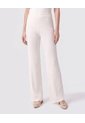 Pantalón De Caída Fluida Mujer  Para Mujer Crema Patprimo de Patprimo
