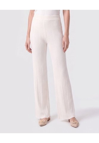 Pantalón De Caída Fluida Mujer  Para Mujer Crema Patprimo Patprimo