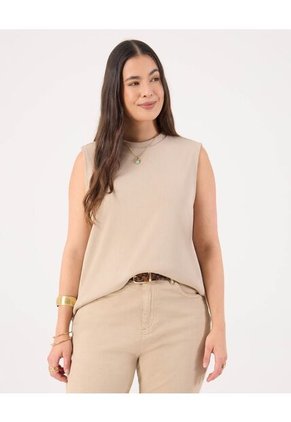 Camiseta Para Mujer Manga Sisa Cuello Tortuga Color Café Marca Patprimo #14091445