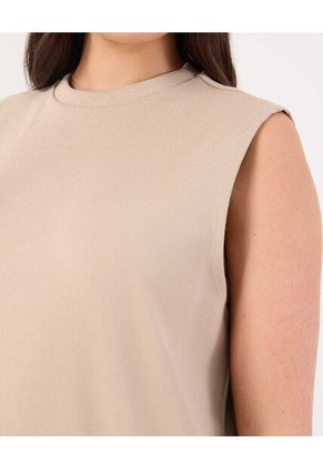 Camiseta Para Mujer Manga Sisa Cuello Tortuga Color Café Marca Patprimo #14091445