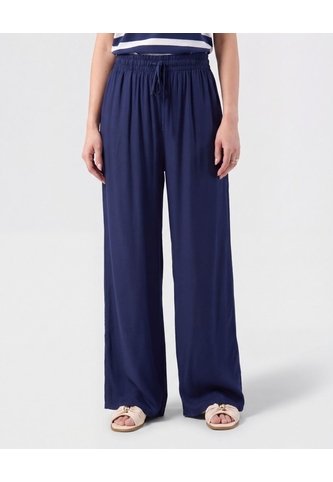 Pantalón De Bota Ancha Con Cordón Para Mujer  Para Mujer Azul Patprimo Patprimo