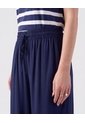 Pantalón De Bota Ancha Con Cordón Para Mujer  Para Mujer Azul Patprimo de Patprimo