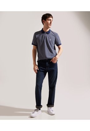 Polo Para Hombre Cuello Tejido Sin Bolsillo Color Azul Oscuro Marca Patprimo #44112459