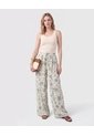 Pantalón Fluido Con Elástico Para Mujer  Para Mujer Verde Patprimo de Patprimo