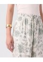 Pantalón Fluido Con Elástico Para Mujer  Para Mujer Verde Patprimo de Patprimo