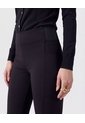 Leggings De Tiro Alto Con Pretina Ancha Mujer  Para Mujer Negro Patprimo de Patprimo
