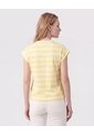 Camiseta Manga Sisa Con Doblez Para Mujer  Para Mujer Amarillo Patprimo de Patprimo