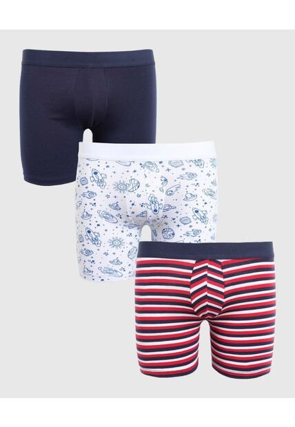 Boxer Infantil Niño Filete Medio Color Azul Marca Patprimo #66000115