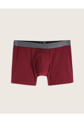 Pantaloncillo X3 Para Hombre Boxer Fleat Seamer Medio Color Vino Marca Patprimo #44420001