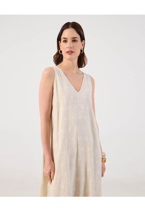 Vestido Para Mujer M/Sisa Corto Color Beige Marca Patprimo #30171075