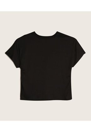 Camiseta Para Niña Manga Corta Color Negro Marca Patprimo #86090332