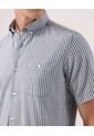 Camisa Para Hombre Manga Corta Con Bolsillo Cuello Button D Color Azul Marca Patprimo #44013171 de Patprimo