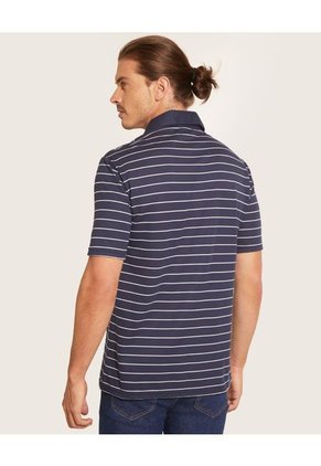 Polo Para Hombre Cuello Maquina Con Bolsillo Color Azul Oscuro Marca Patprimo #44111106