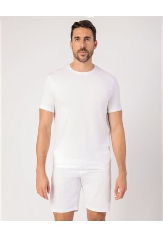 Camiseta  Para Hombre Manga Sisa Cuello Redondo Color Blanco Marca Patprimo #44090971 Patprimo