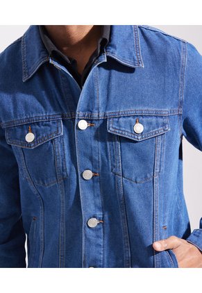 Chaqueta Para Hombre Trucker Color Azul  Marca Patprimo #44080247