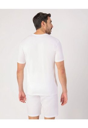Camiseta  Para Hombre Manga Sisa Cuello Redondo Color Blanco Marca Patprimo #44090971